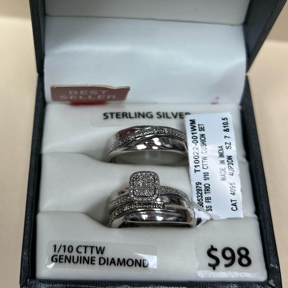 Trío set. Bridal. Engagement. Men’s wedding band